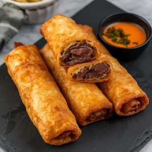 Steak & Cheese Egg Rolls