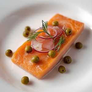 Smoked Trout Filet, Garnish