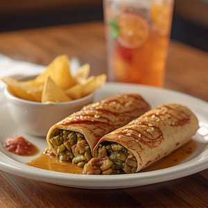 Fuel Up Deal: CHILE VERDE CHICKEN BURRITO & BEVERAGE