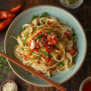Som Tum Sua With Crab