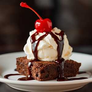 HOT FUDGE BROWNIE