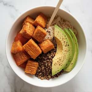 Family Crispy Tofu Kimchi Meal