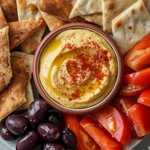 Hummus and Pita Bread