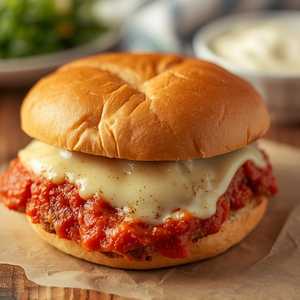 Vegan Chik'n Parm Sandwich (Aisha's Plant Based Eatery)
