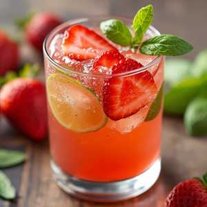 Sparkling Strawberry Limeade