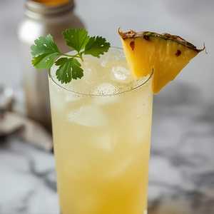 Pineapple-Cilantro Soda