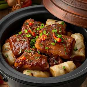 Spare Rib And Rice Noodle Roll In Pot 排骨肠粉煲
