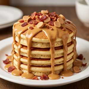 Peanut Butter & Bacon Pancakes