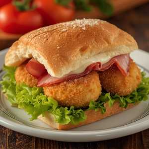 Pan con Croquetas