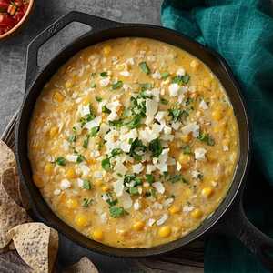 Street Corn & Chicken Skillet Dip