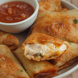 Crispy Chicken Spring Rolls