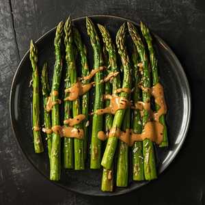 Green Asparagus, Smoked Creamy Ponzu