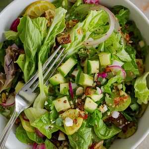 Lettuces & Herbs with Meyer Lemon