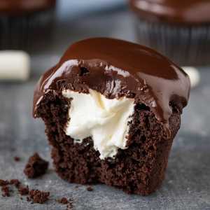 Midnight Marshmallow Cupcake