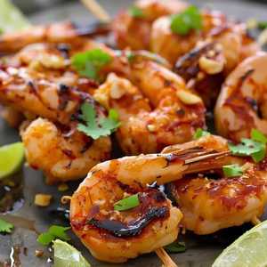Satay Prawns Skewers
