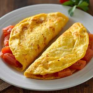 Omelette with Fresh Tomato