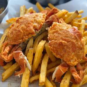 Fried Soft-Shell Crab Plate (Two Crabs)