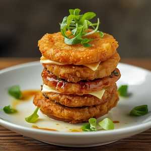 Fried Green Tomato BLT Stack