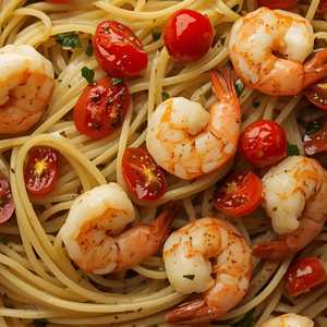Spicy Shrimp Linguine