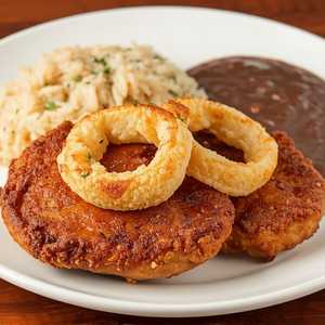 2 Fried Pork Chops