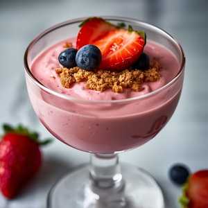 Balsamic Strawberry Mousse