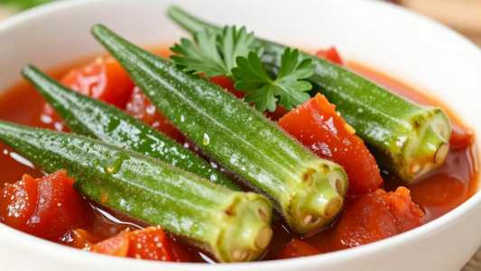 Boiled Okra & Tomatoes