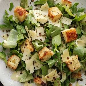 Cucumber & Black Garlic 'Caesar' Salad