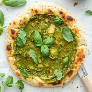Gluten-Free Garlic & Pesto Naan