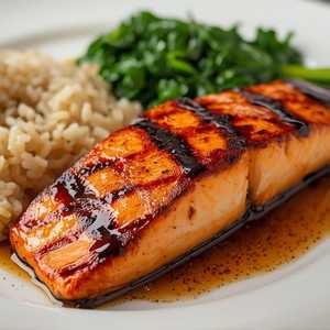Maker's Mark Glazed Salmon