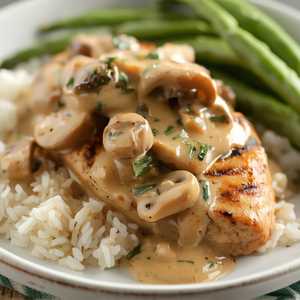 Pollo con Champinones
