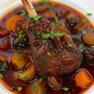 Lamb Shank in Wine Sauce