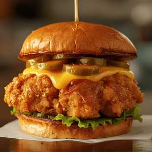 SOUTHERN FRIED HOT HONEY CHICKEN SANDWICH