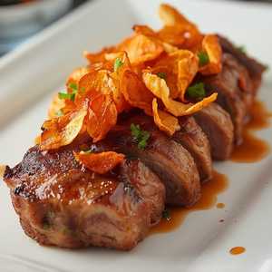 Caramelized Striploin (8oz US Prime) Garlic Miso