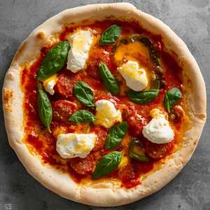Soppressata, Calabrian Chiles & Hot Honey Pizza