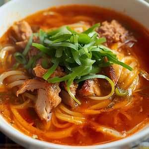 Spicy Shredded Pork Noodle Soup
