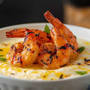 Blackened Shrimp & Cajun Grits