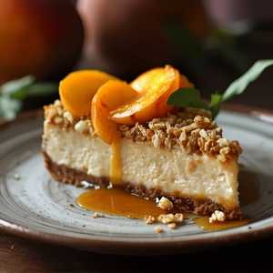 I Am Peachy (GF) - Peach Streusel Cheesecake
