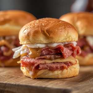 3 Reuben Sliders
