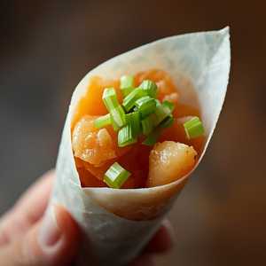 YELLOWTAIL SCALLION HAND ROLL