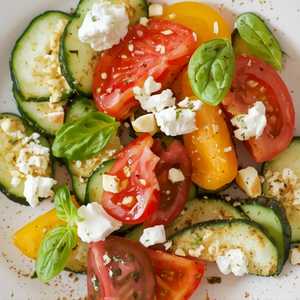Heirloom Tomato & Cucumber Salad