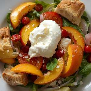 Peach Panzanella