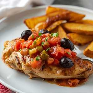 Roasted Chicken Puttanesca
