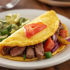 Philly Cheesesteak Omelette