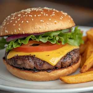 Old Fashioned Juicy Burger*