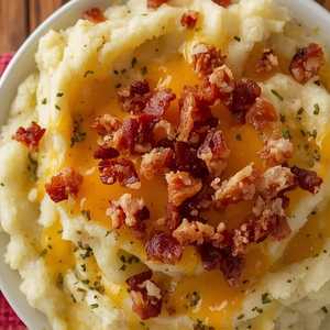 Bacon Cheddar Mashed Potatoes