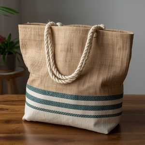 Yardbird Tote Jute & Canvas