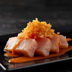 Hamachi with Crispy Onions