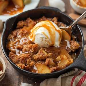 Oven-Baked Caramel Apple Pie Crisp