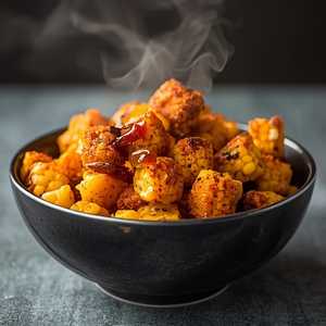 Charred Corn & Miso Bhel