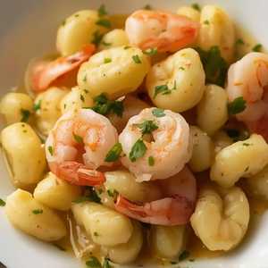 Garlic Shrimp Gnocchi